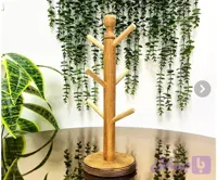 آویز فنجان چوبی