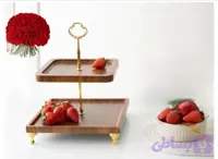 شیرینی خوری چوبی مربع