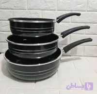 سه تابه (ماهیتابه) تکدسته گرانیتی