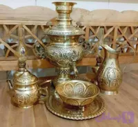 سماور قلم کاری برنج