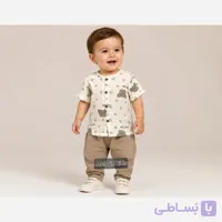 ست بلوز و شلوار نوزادی موسلین وارداتی مناسب 6 تا 24 ماه