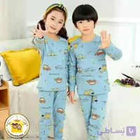 ست بلوز و شلوار اسپرت خواهر و برادری بچگانه جنس نخ پنبه سایز 4 تا 10 سال
