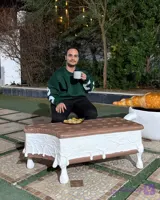 میز جلو مبلی طرح کیک بستنی گاز خورده