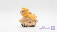 اسباب بازی نوزاد کوکی فشاری مدل شیر زرد