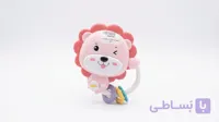 اسباب بازی جغجغه نوزاد مدل شیر موزیکال چراغ دار قرمز