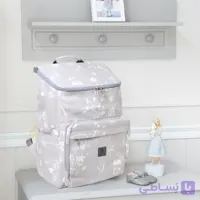 کوله نوزادی نیکا گلدار طوسی