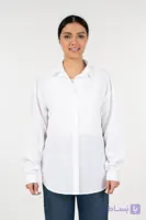 شومیز سیلک سفید زنانه