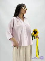 شومیز جیب فیلتو صورتی زنانه