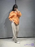 شومیز پری نارنجی اورجینال زنانه