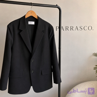کت تک زنانه یقه انگلیسی کرپ
