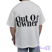 تیشرت مردانه سفید طرح OUT OP OWNER (کد IZXX5)