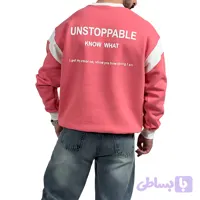 دورس مردانه پنبه سرخ آبی سه نخ طرح UNSTOPPABLE (کد TLO69)