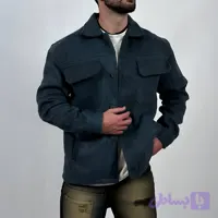 پیراهن کتی فوتر مردانه آبی مدل دوجیب (کد YLSLJ)