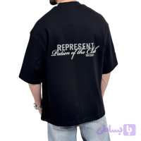 تیشرت مردانه گرم بالا مشکی مدل REPRESENT