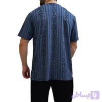 تیشرت آستین کوتاه مردانه یقه کوبایی سایز بزرگ بسیار خنک در نگ بندی های متنوع (کد KZBHO)