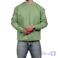 دورس مردانه سبز ماچا سه نخ طرح ساده (کد IOKV0)