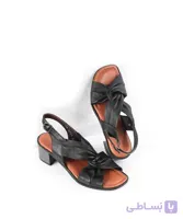 کفش صندل پاشنه‌دار چرم طبیعی زنانه مدل SW214