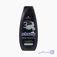 شامپو مردانه 3در1 شاوما مدل DEEP CLEANSING حجم 400 میل (اورجینال کردستان)