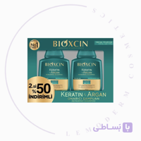 شامپو ترمیم کننده حاوی کراتین و آرگان حجم ۳۰۰ میل پک 2 عددی (اصلی کردستان)