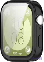 کاور محافظ بدنه گلس‌دار (PC) مناسب ساعت هوشمند هوآوی فیت Huawei fit3 - رنگ مشکی