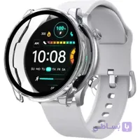 کاور محافظ بدنه گلس‌دار (PC) مناسب ساعت هوشمند Xiaomi Haylou Solar Plus RT3 هایلو سولار پلاس| - رنگ مشکی