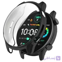 کاور محافظ بدنه گلس دار (PC) مناسب ساعت هوشمند Xiaomi Haylou RS4 / RS4 Plus / LS11 فقط رنگ مشکی