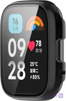 کاور محافظ بدنه گلس‌دار (PC) مناسب ساعت هوشمند شیائومی ردمی Redmi watch2 lite- رنگ مشکی