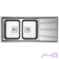 سینک ظرفشویی توکار آلتون مدل ST1161 L/R ( ابعاد ۵۲*۱۱۶ )