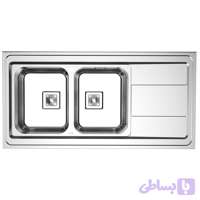سینک ظرفشویی روکار آلتون کد SR1204L/R ( ابعاد ۶۰*۱۲۰ )
