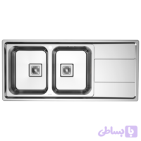 سینک ظرفشویی توکار آلتون کد ST1164 L/R ( ابعاد ۵۲*۱۱۶ )