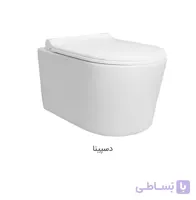 توالت فرنگی والهنگ ( دیواری ) مروارید مدل دسپینا ۴۹ درجه یک A