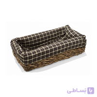 سبد قاشق و چنگال حصیری جفت