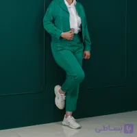 ست ۳ تکه زنانه کت کراپ، شومیز و شلوار با پارچه شانتون و داکرون استایل شیک و مدرن مجلسی
