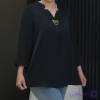 شومیز زنانه مدل ترانه با یقه دلبری و پارچه الیزه درجه یک تنخور لطیف و استایل دخترونه شیک