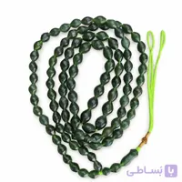 تسبیح شاه مقصود اصل 100 دانه سبزروشن کد 02