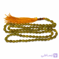 تسبیح شاه مقصود اصل 100 دانه زیتونی عسلی کد 03