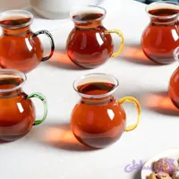 فنجان پیرکس کپل دسته رنگی و بیرنگ🇹🇷 کپل