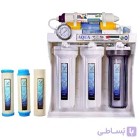 دستگاه تصفیه کننده آب آکوا مدل JW-08 به همراه فیلتر تصفیه آب آکوا کد َAQUA-3s مجموعه 3 عددی