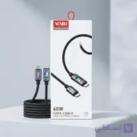 کابل Vabi مدل CA105 USB-C به تایپ‌سی ۶۰ وات - ریتون