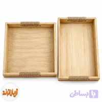 سینی تایلندی چوبی طرح مربع و مستطیل