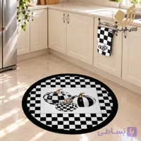 فرشینه گرد برند هومیتو طرح مکنزی