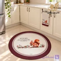 فرشینه گرد برند هومیتو طرح سنجاب