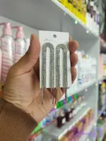 گوشواره آویز مجلسی نگین دار - آرایشی و پوستی دلوین بیوتی