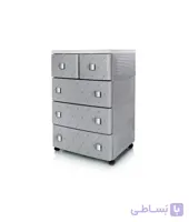 دراور چهار طبقه 2XL شایلی نگین‌دار هوم کت – کد 1119