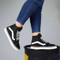 کفش کتونی ونس ساقدار off the wall سفید مشکی