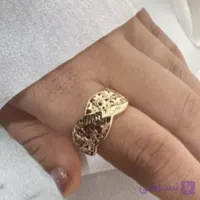 انگشتر طلاروس زنانه رنگ ثابت مشابه طلا ضمانتی