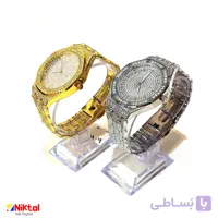 ساعت مچی فول نگین W379 | دارای موتور ژاپنی و بدنه ضد حساسیت با طراحی مجلل