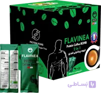 قهوه پروتئینی فوری بدون قند رژیمی فلاوینا- ساشه 15 گرمی- جعبه 20 عددی