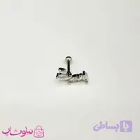 پیرسینگ گوش زنانه مدل نگین سفید کد 90