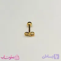 پیرسینگ گوش رنگ طلایی مدل بینهایت کد 110